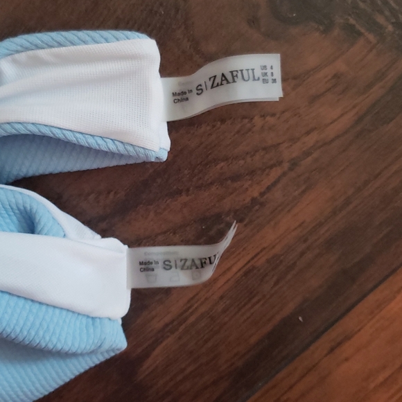 Zaful Swimsuit Light Blue - Picture 4 of 4